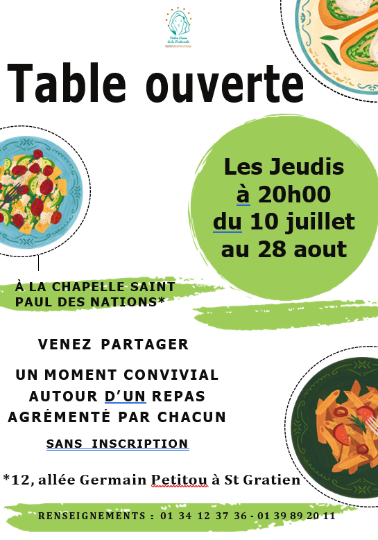 Table ouverte