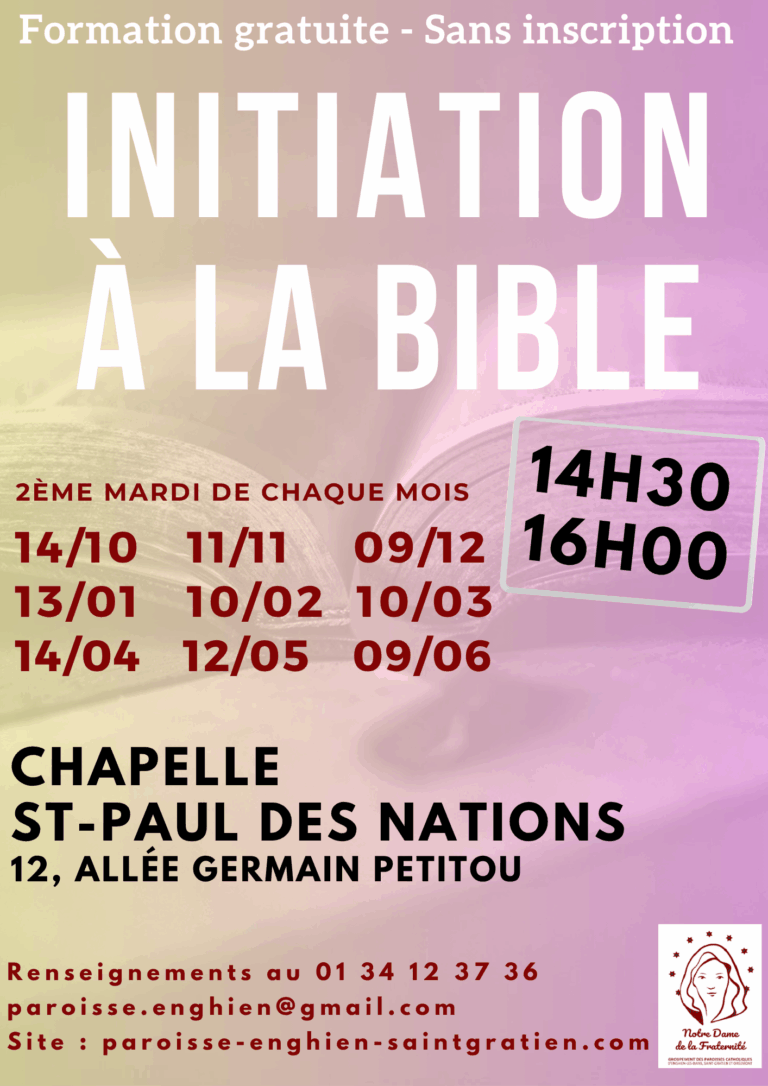 Initiation à la Bible