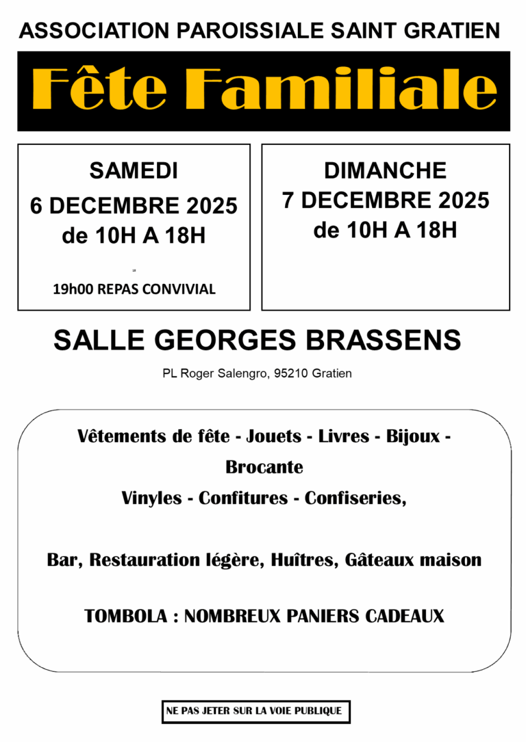 Fête familiale à Saint Gratien