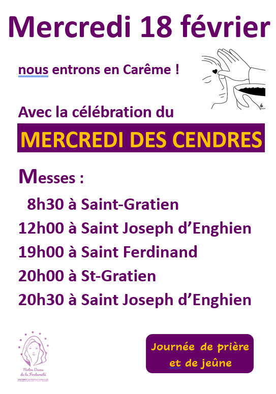 Messes du mercredi des cendres