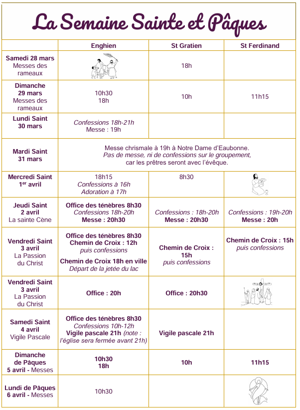 La semaine sainte et Pâques