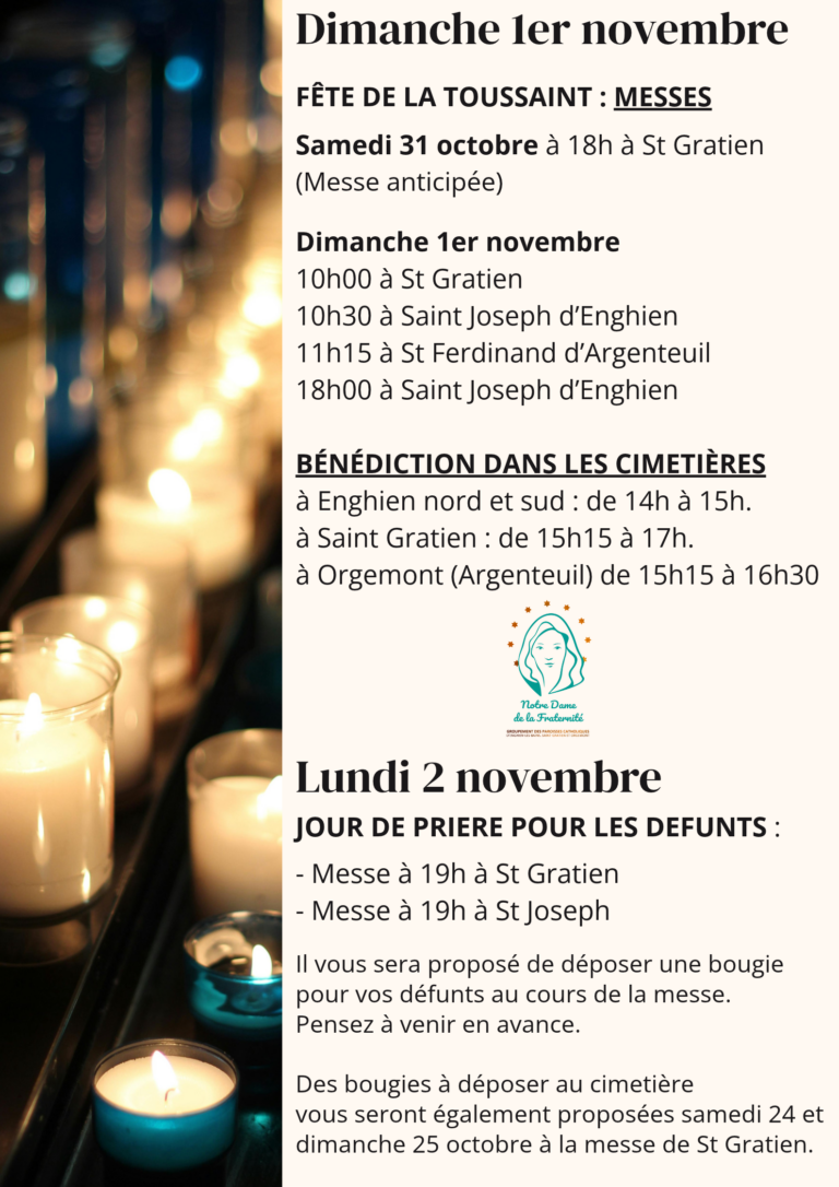 La Toussaint et le jour des défunts